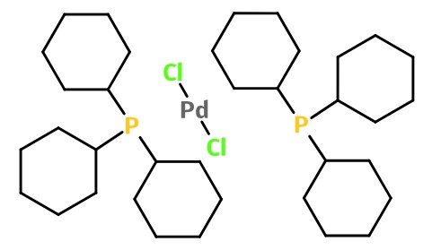 (image for) MCA00367 trans-Dichlorobis(tricyclohexylphosphine)palladium(II)